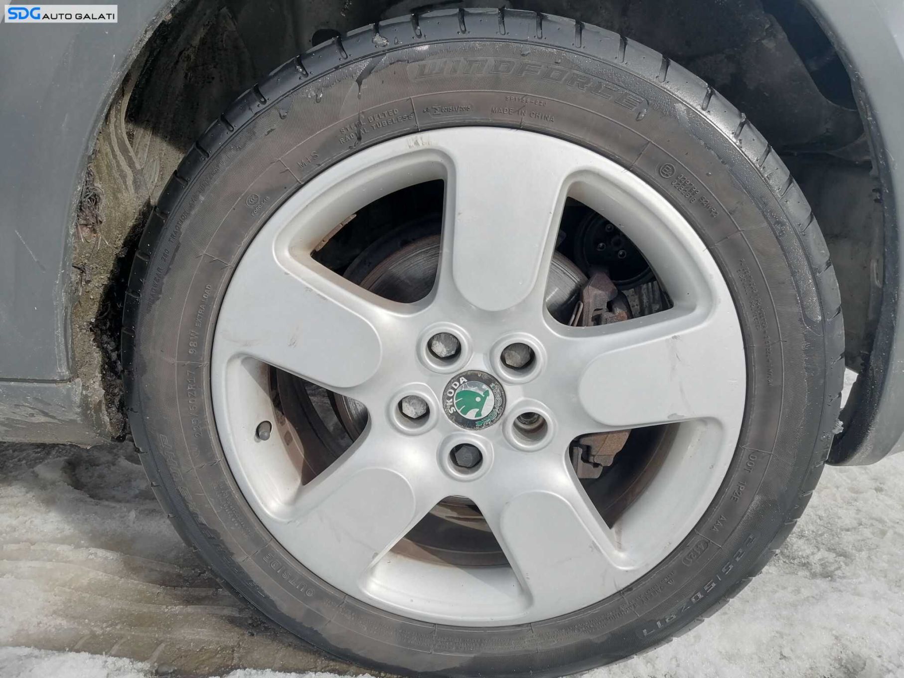 Set 4 Jante Roti Aliaj PROTEUS 225 50 17 R17 5x112 Skoda Superb 1 2002 - 2008 Cod 1Z0601025N