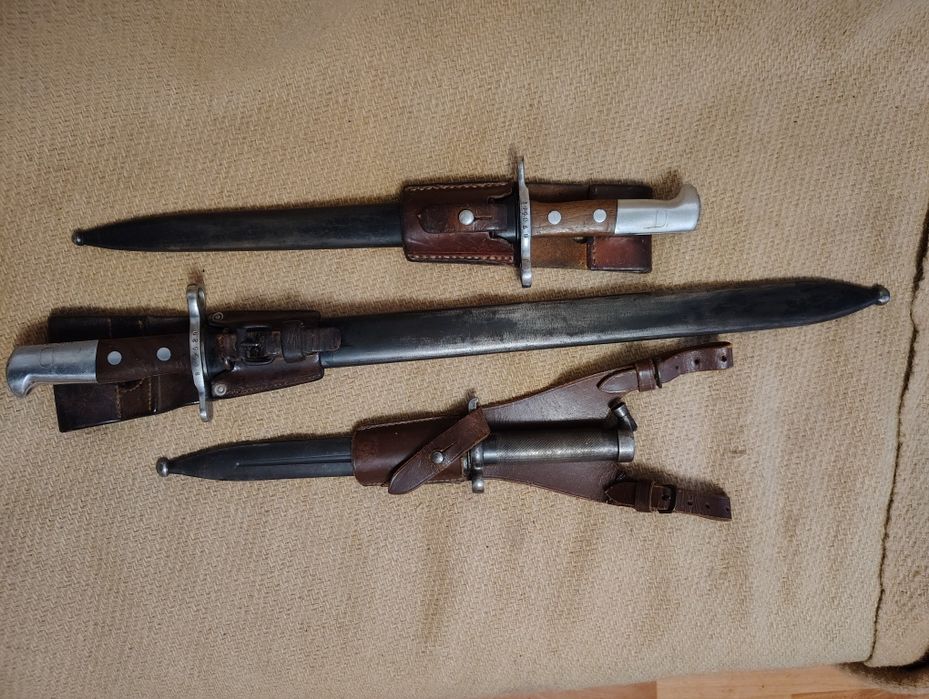 Baionete WW1 baioneta elvetiana M1914 fierastrau M1918 Mauser suedez