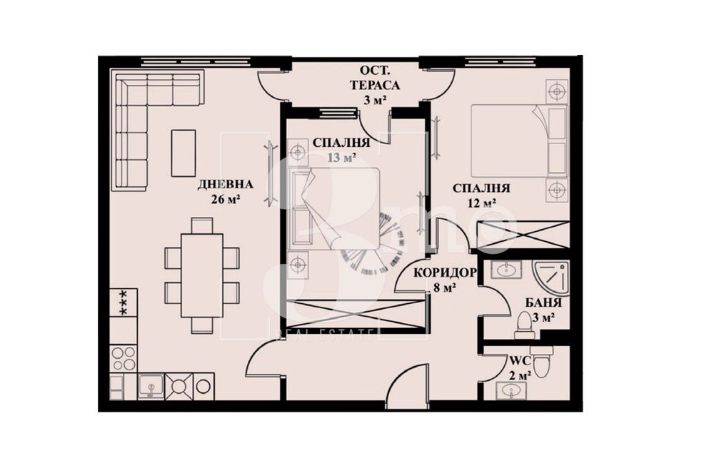 Продава се Тристаен апартамент в София, Люлин 5 - 94 кв.м за 1530 €/кв.м - Снимка #10