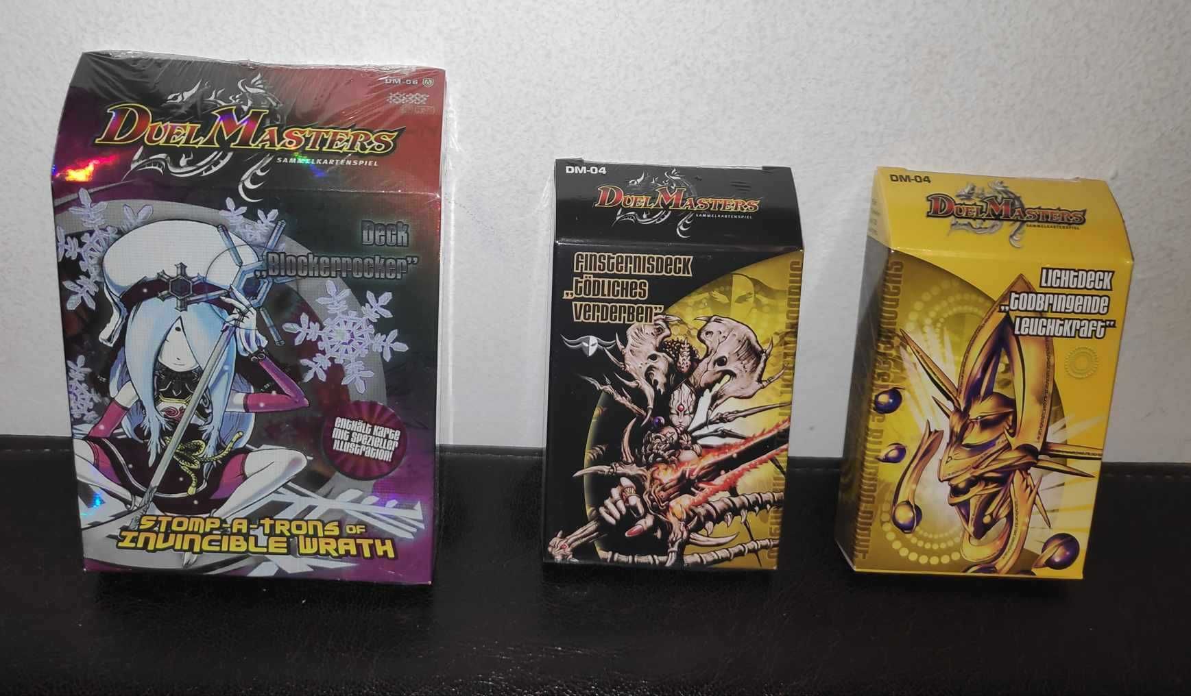 DM-04 Darkness & Light + DM-06 BLOCK ROCKERS Duel Masters German DECKS