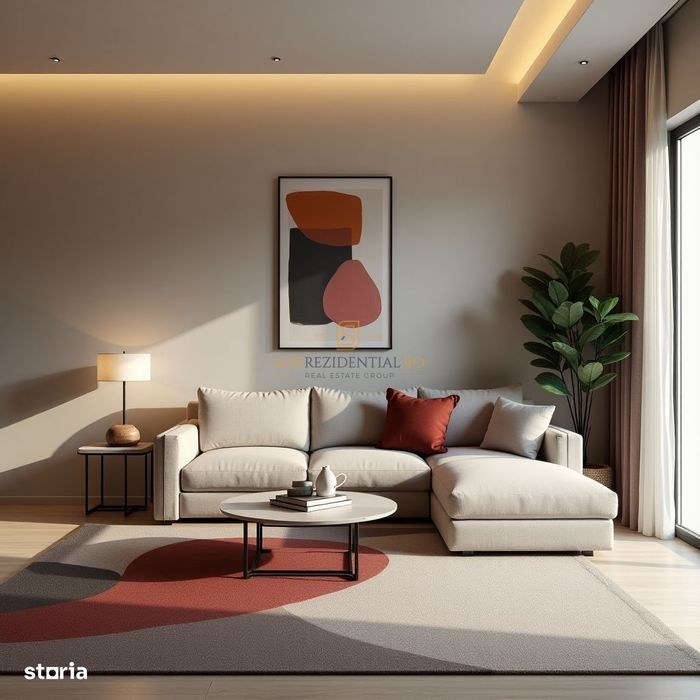 Apartament modern si spatios cu 2 camere si balcon - Comuna Vidra, IF