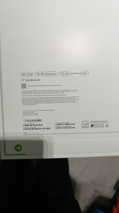 MacBook Air 15” M4 – 16GB / 512GB – Nou, Sigilat