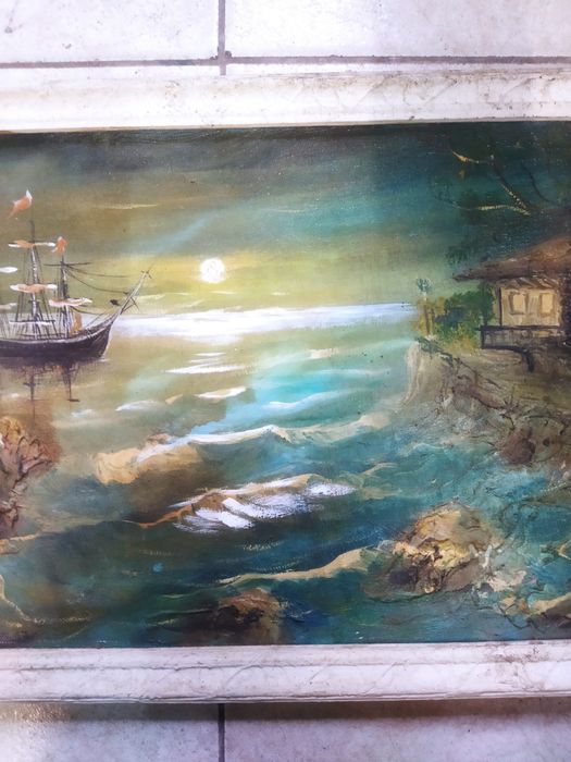 Стара Българска картина Море-Маринизъм