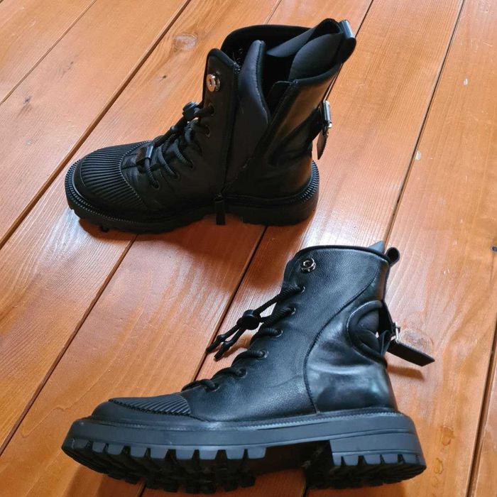 Ghete femei piele Il Passo Negru Ashly mărime 40