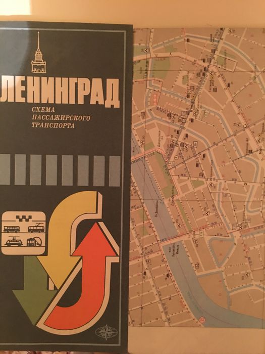 Ленинград. Схема пассажирского транспорта