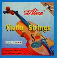 Set corzi vioara Alice A703 coarda E(mi) A(la) D(re) G(sol) strings