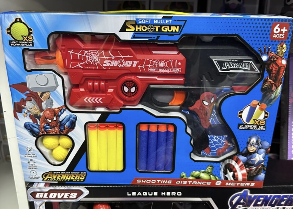 Пистолет на Спайдърмен със стрели Spiderman