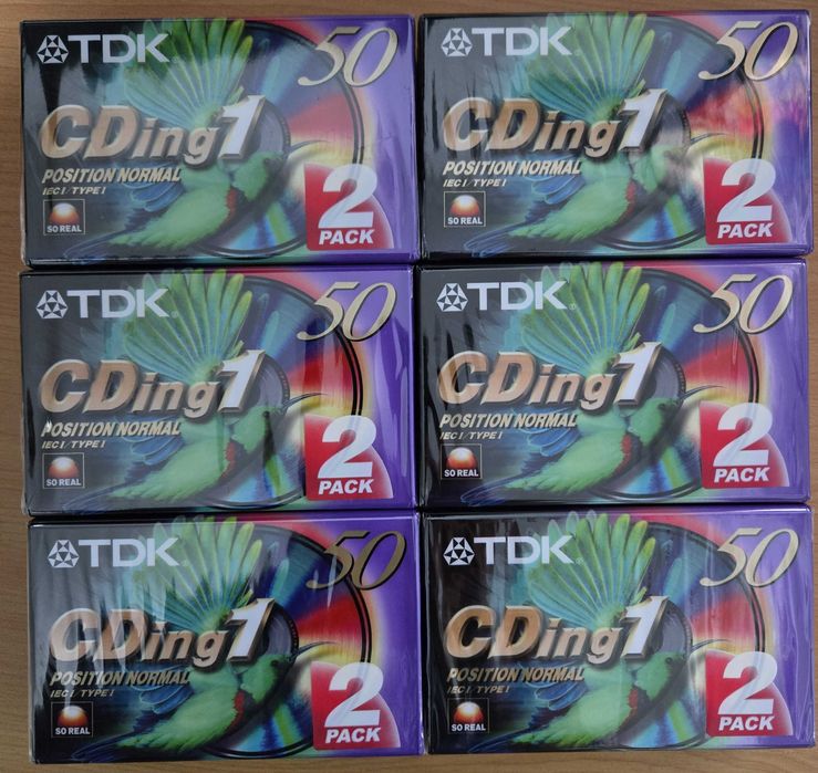 Casete audio TDK Cding1 -50 min-sigilate