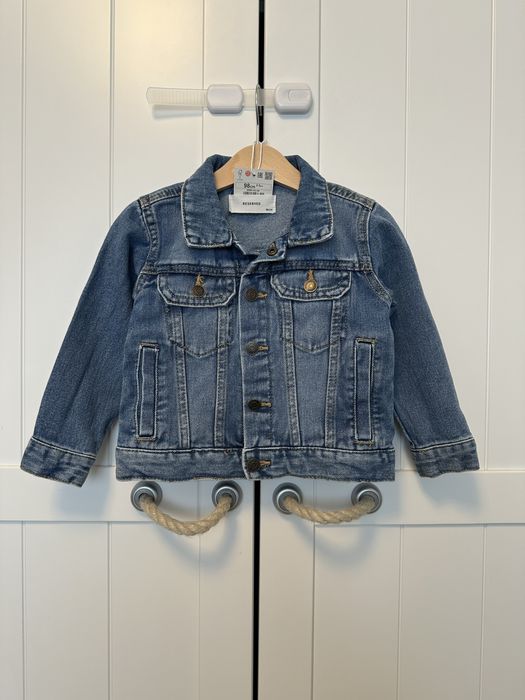 Jacheta / geaca Next si Reserved blugi / denim 98 cm 2-3 ani - ca noi