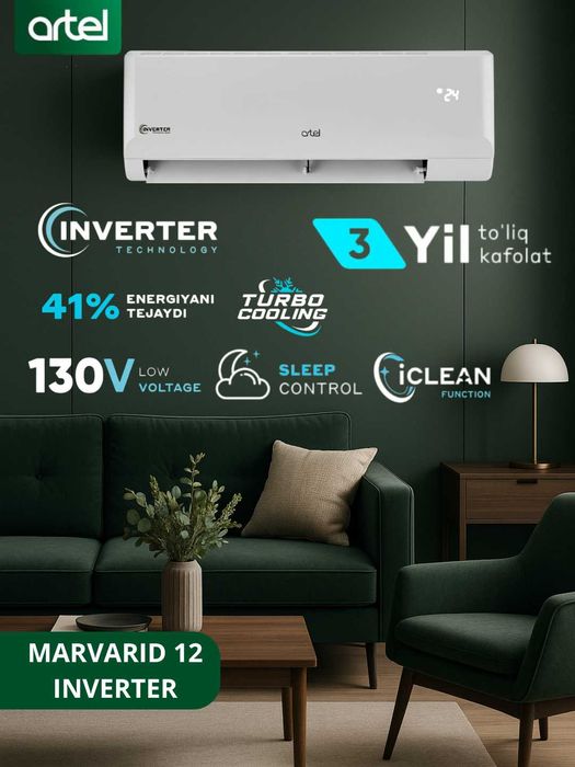 кондитцонер 12 инвертор, kanditsioner 12 invertor, artel 12 marvarid