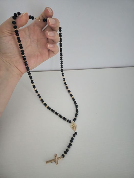 Lant aur Rosario cu pietre pretioase