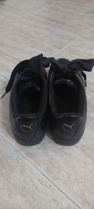 Черни маратонки/кецове puma с връзки панделки, 37 номер