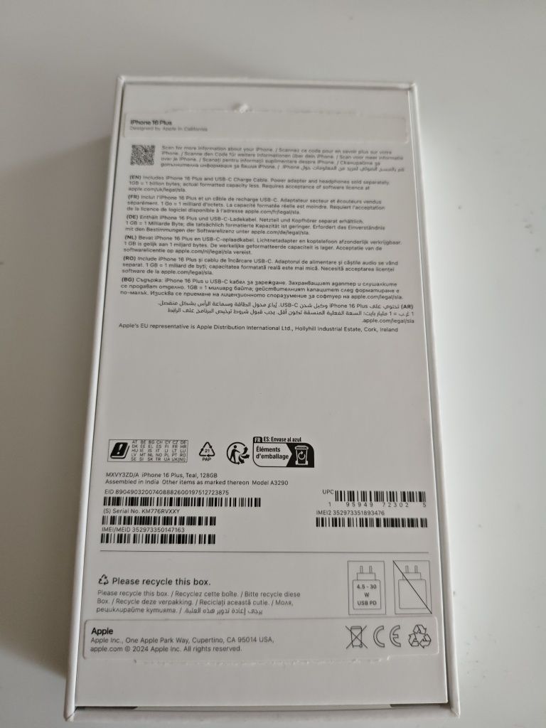 iPhone 16 plus .