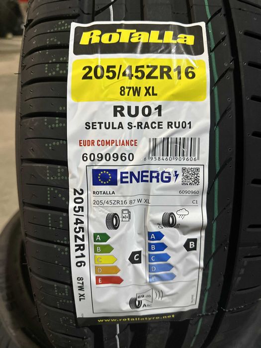 Нови летни гуми ROTALLA SETULA S-RACE RU01 205/45R16 87W XL НОВ DOT