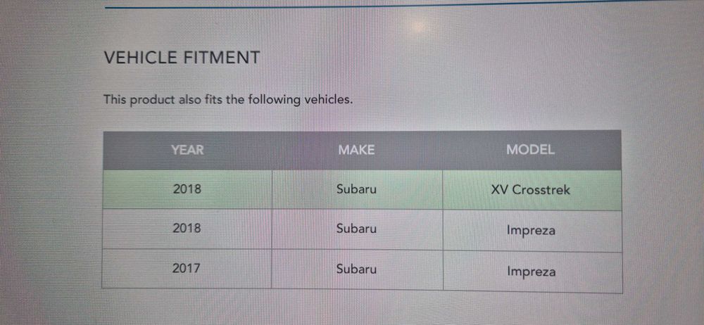 Pornire De La Distanta Motorului SUBARU IMPREZA / XV/CROSSTREK