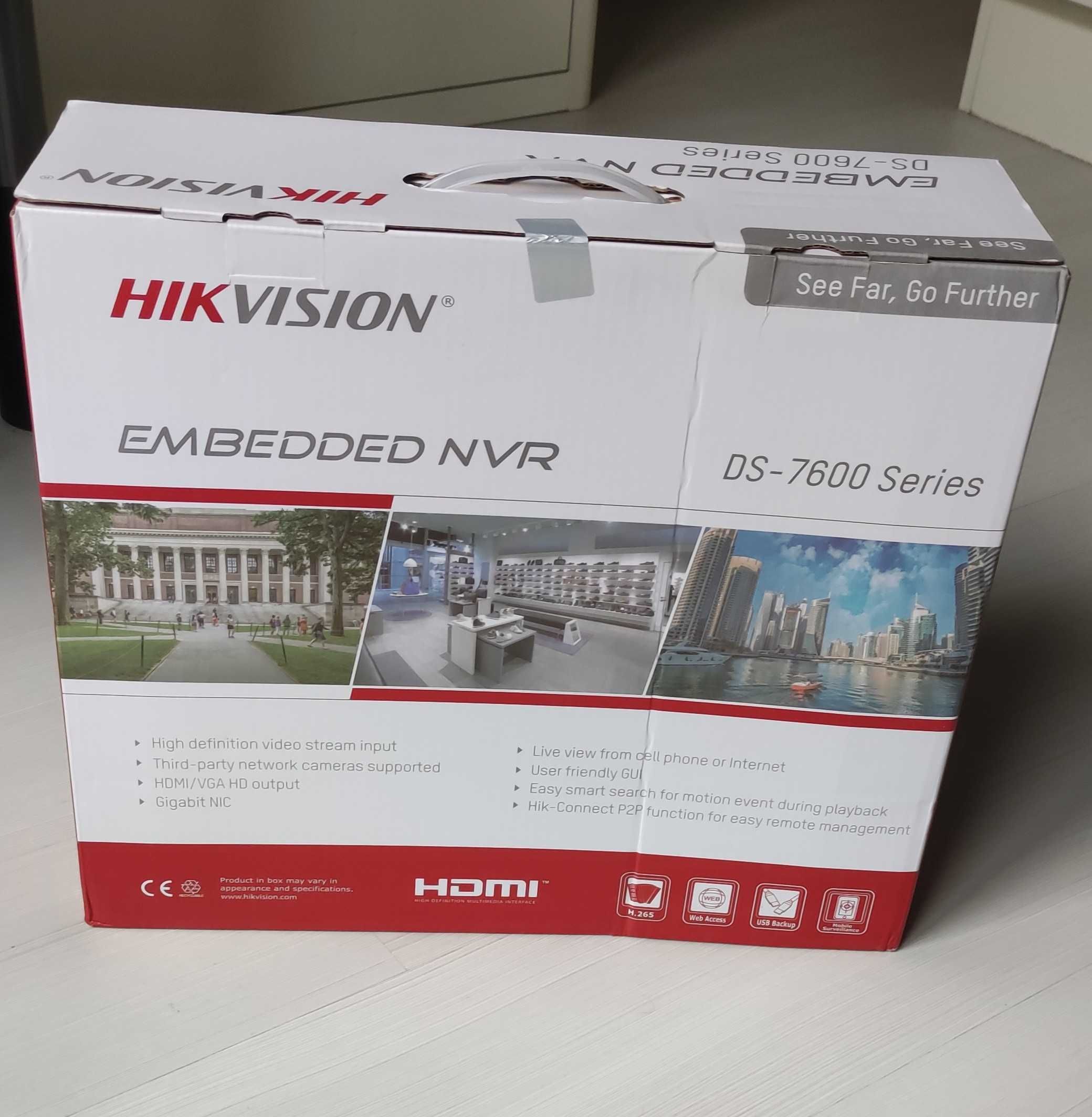 16 портов NVR Hikvision DS-7616NI-I2/16P Нов