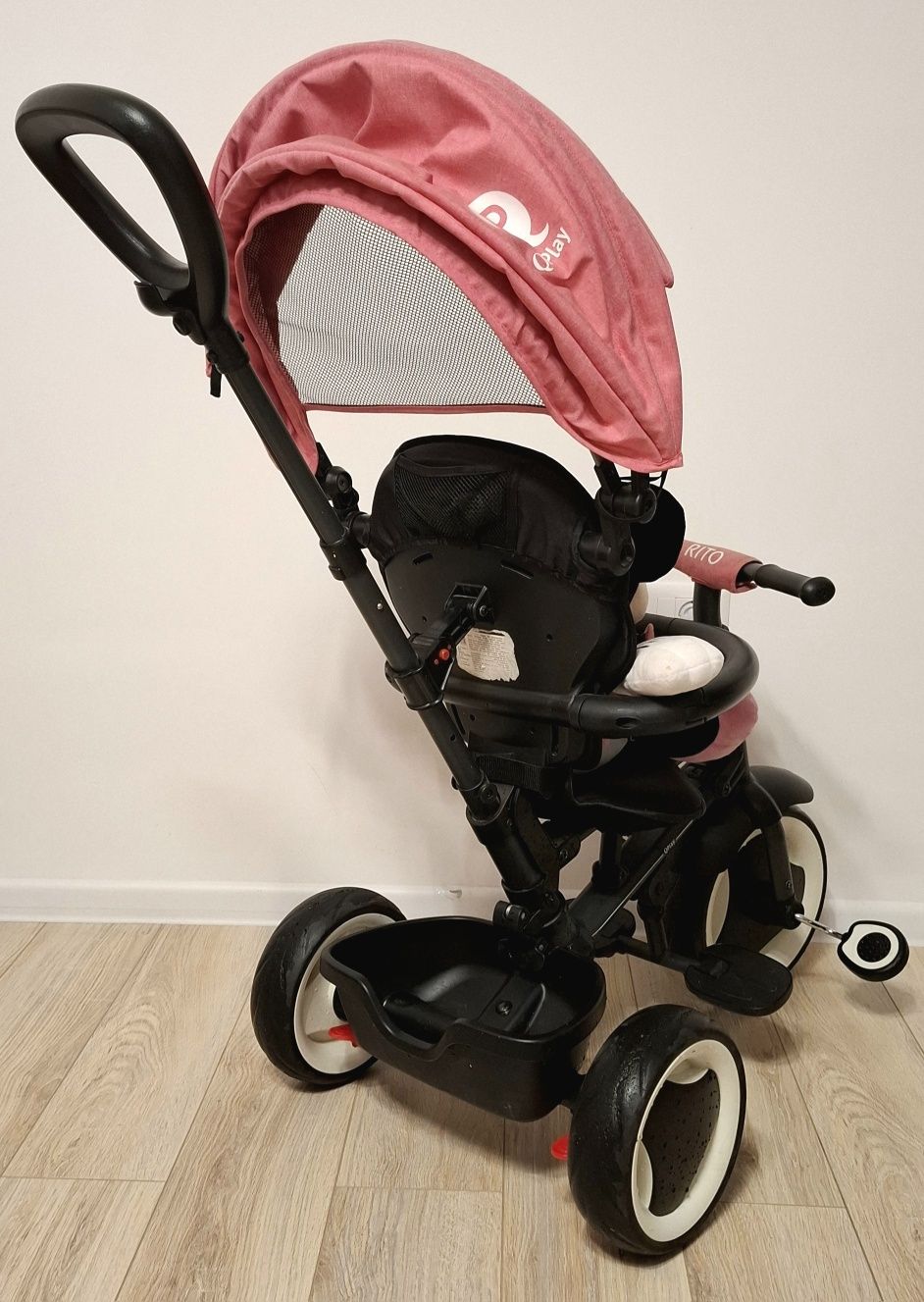 Tricicleta pliabila, roz pentru copii 12-36 luni, roz