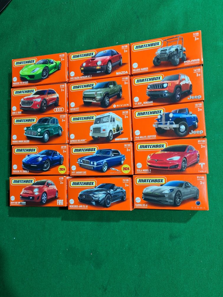 Продавам метални колички Matchbox  ! Мащаб 1:64 !