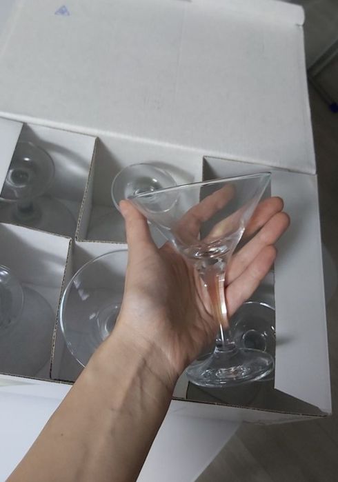 Набор бокалов для коктейля, мартини