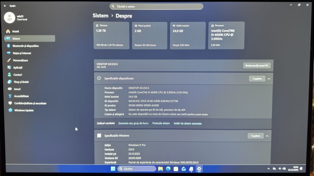 Unitate Pc Desktop, Intel core i5 -3,9 ghz , 24gb ram ddr4 ,1tb m.2