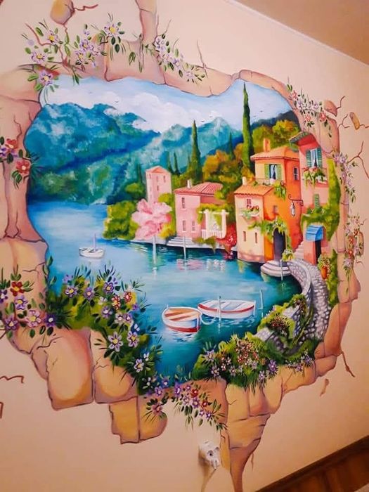 Pictură murală - decorare spații private, birouri,  spații comerciale