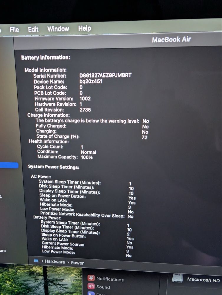 MacBook Air M1,2020,16GB,256SSD A2337