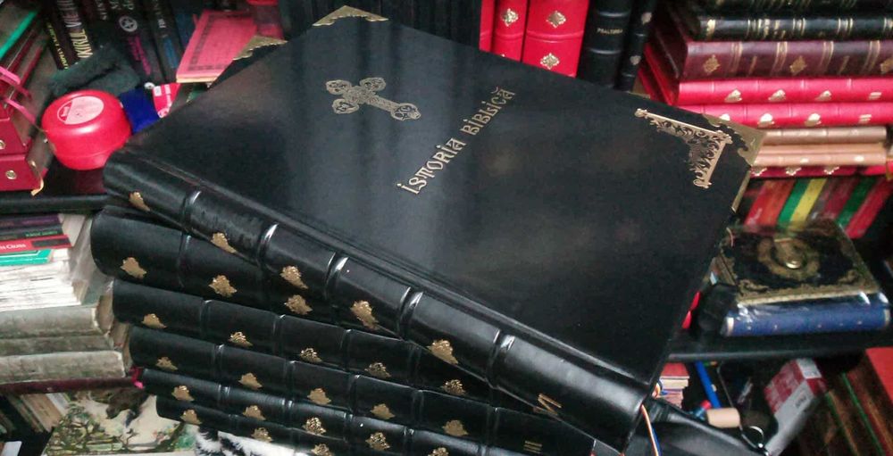 Istoria Biblica Noul si Vechiul Testament in 6 Tomuri-an 1947-leg LUX