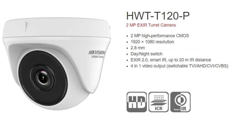 HikVision HD-TVI DAHUA HD-CVI 103° Широкоъгълна Камера Водоустойчива