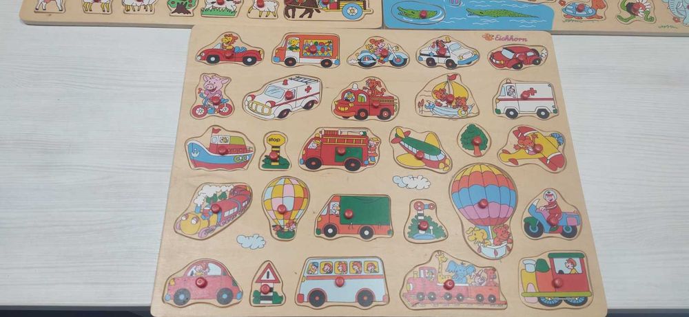 Пъзели и куфар за рисуване