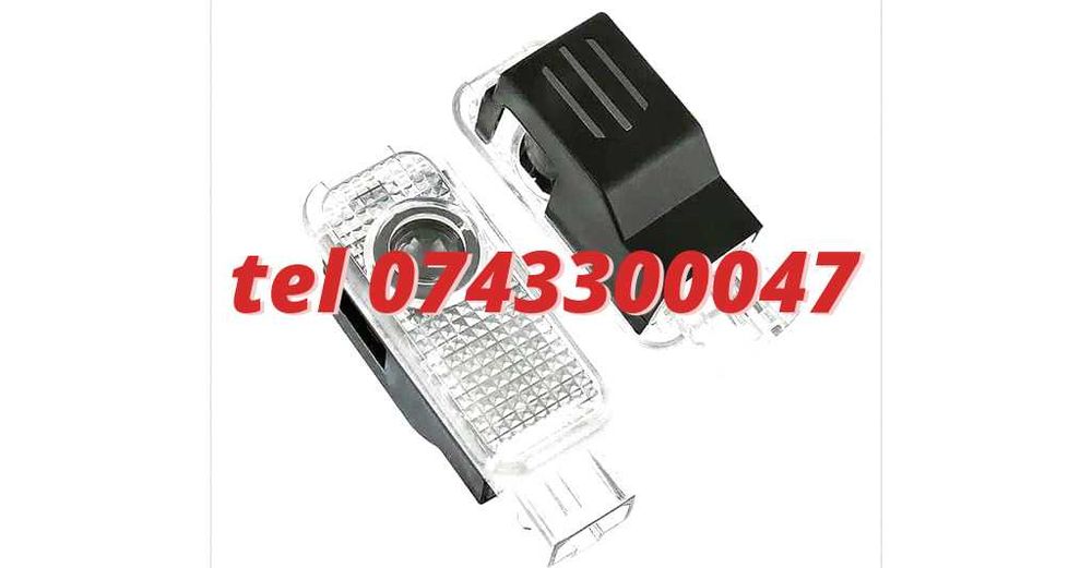 Set Lampi Logo Portiere Holograme Audi A3 A4 A5 A6 A7 Q3 Q5 Q7