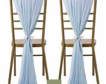 Funde scaune chiavari voal chiffon, ca noi, culori diverse