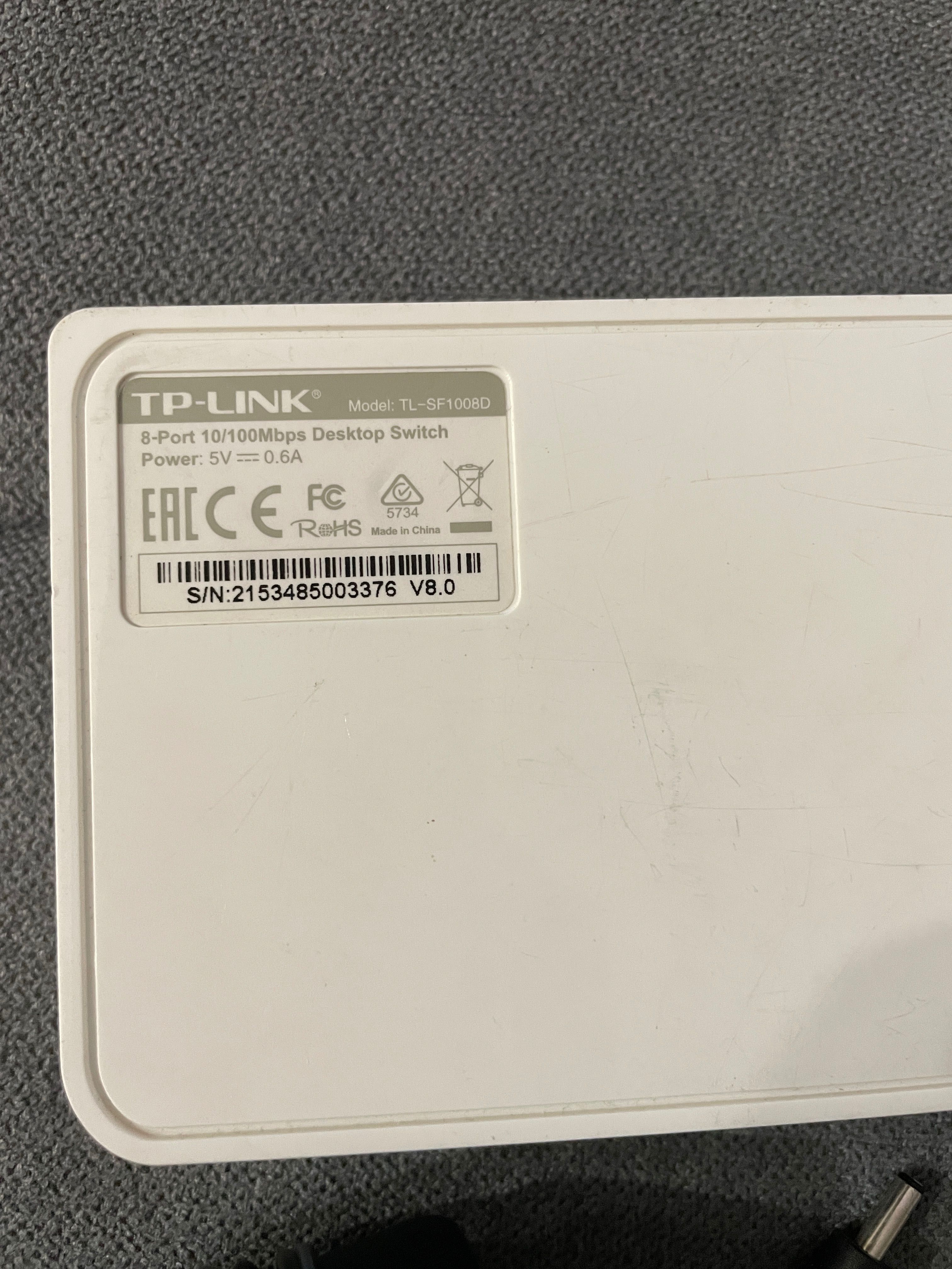 Суич TP-LINK TL-SF1008D, 8 x 10/100Mbps