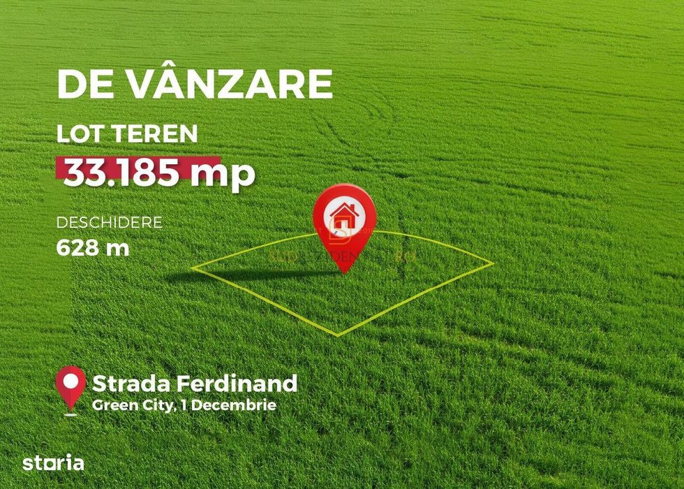 Teren intravilan, 1 Decembrie, deschidere DN5, certificat urbanistic