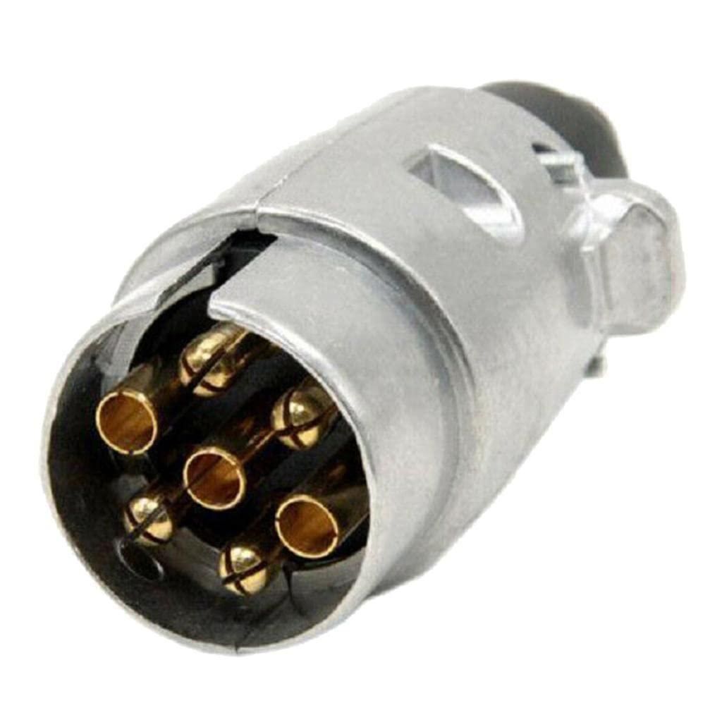 букса за ремарке мъжка 7 пина 12v метална amio-01255