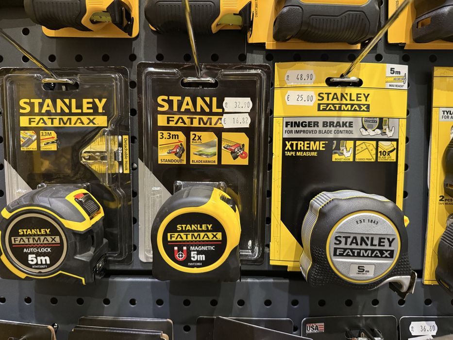 Ролетка 3м/5м/8м/10м - DeWALT , Stanley FatMax , Makita , Milwaukee