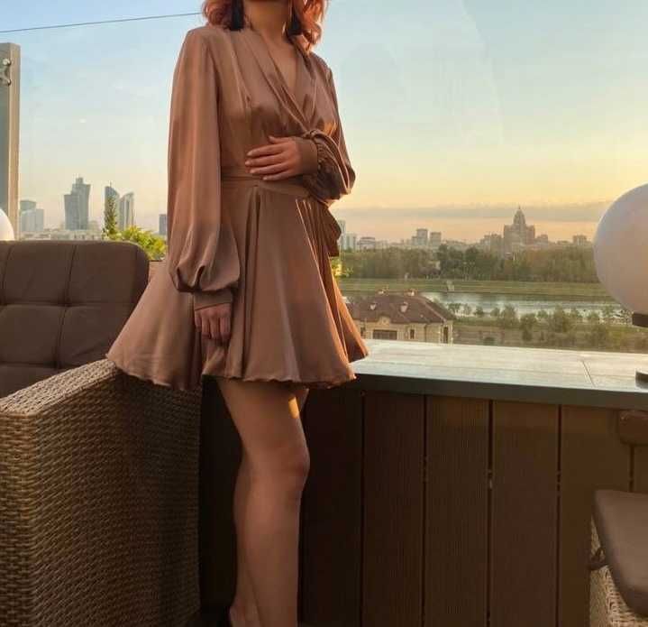 Шелковое Платье Бренда Capsula (S-M)