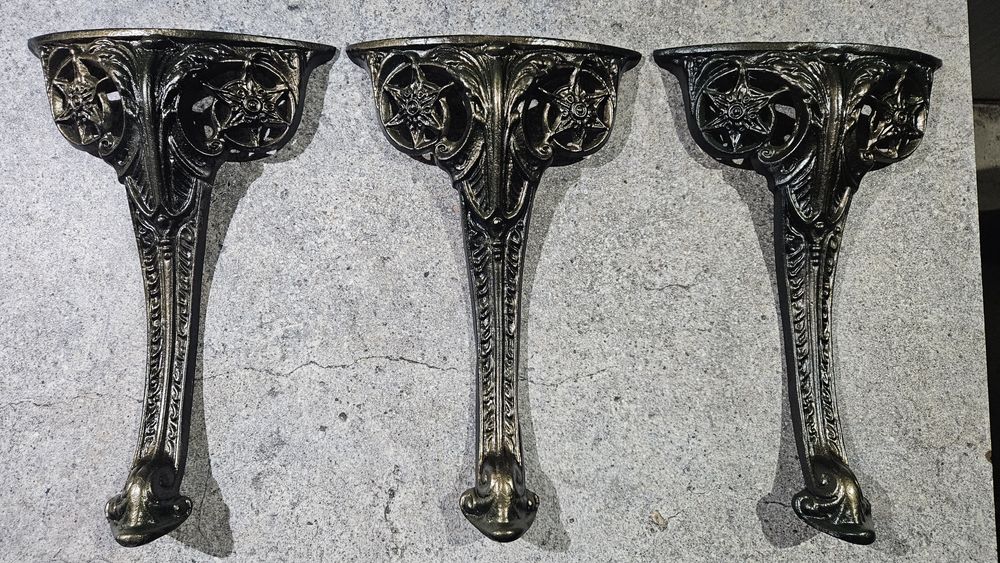 Set 3 picioare Al turnat  ( Impecabile )