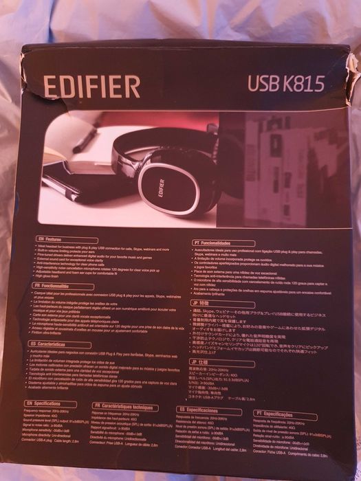 Casti Edifier K815-BK, USB, Negru