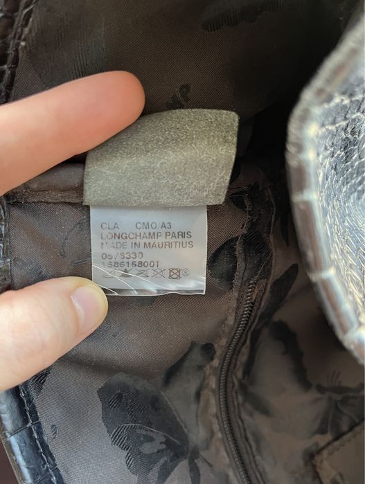 Geantă Longchamp piele de crocodil