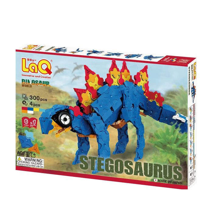 Японски Детски конструктор LaQ Dinosaur World STEGOSAURUS, 304 части