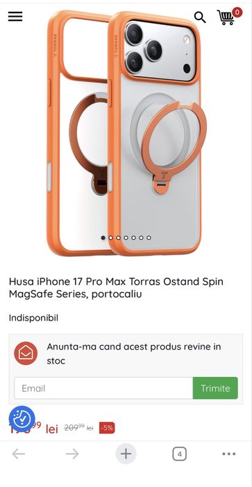 Husa , folie si folii camere iphone 17 pro max