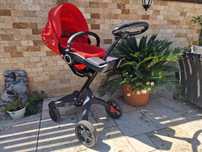 2 cărucioare Stokke Xplory V6 + geantă originală