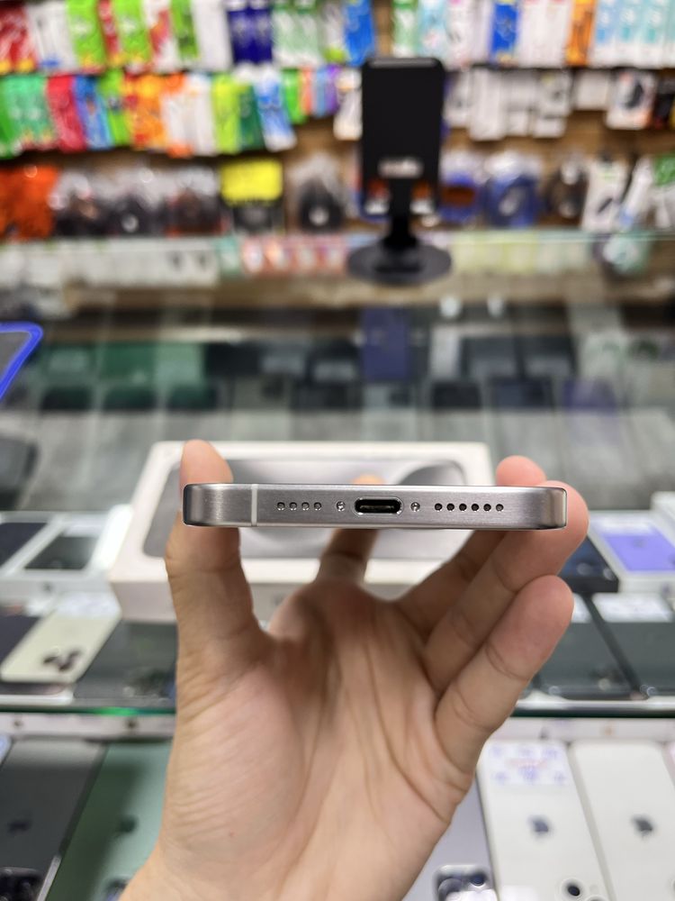 Iphone 15 Pro Max 256gb 94% White sim - halol nasiya savdoga va naqdga