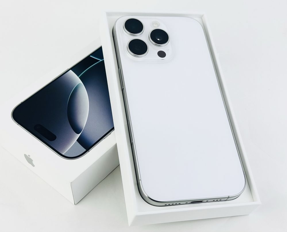 Apple iPhone 16 Pro 128GB White 100% Battery! Гаранция!