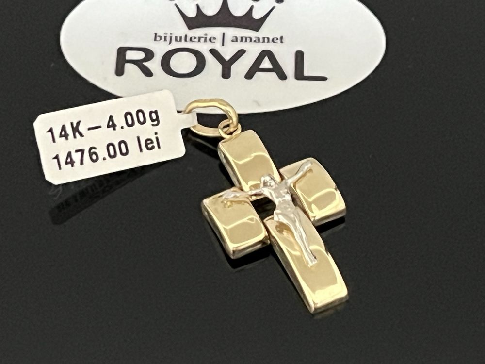 Bijuteria Royal CB : Pandant cruce aur 14k 4,00 grame