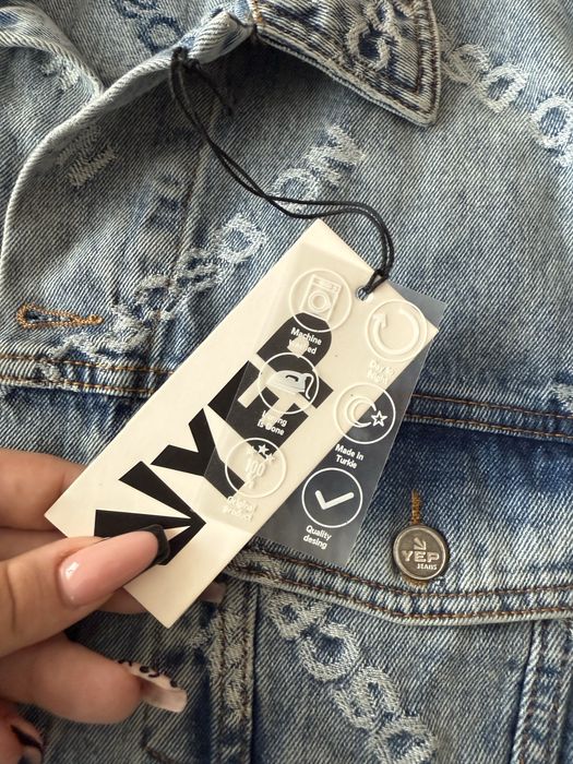 Дамско дънково яке ново