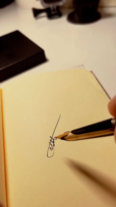 Stilou Waterman C/F peniță de aur 18K