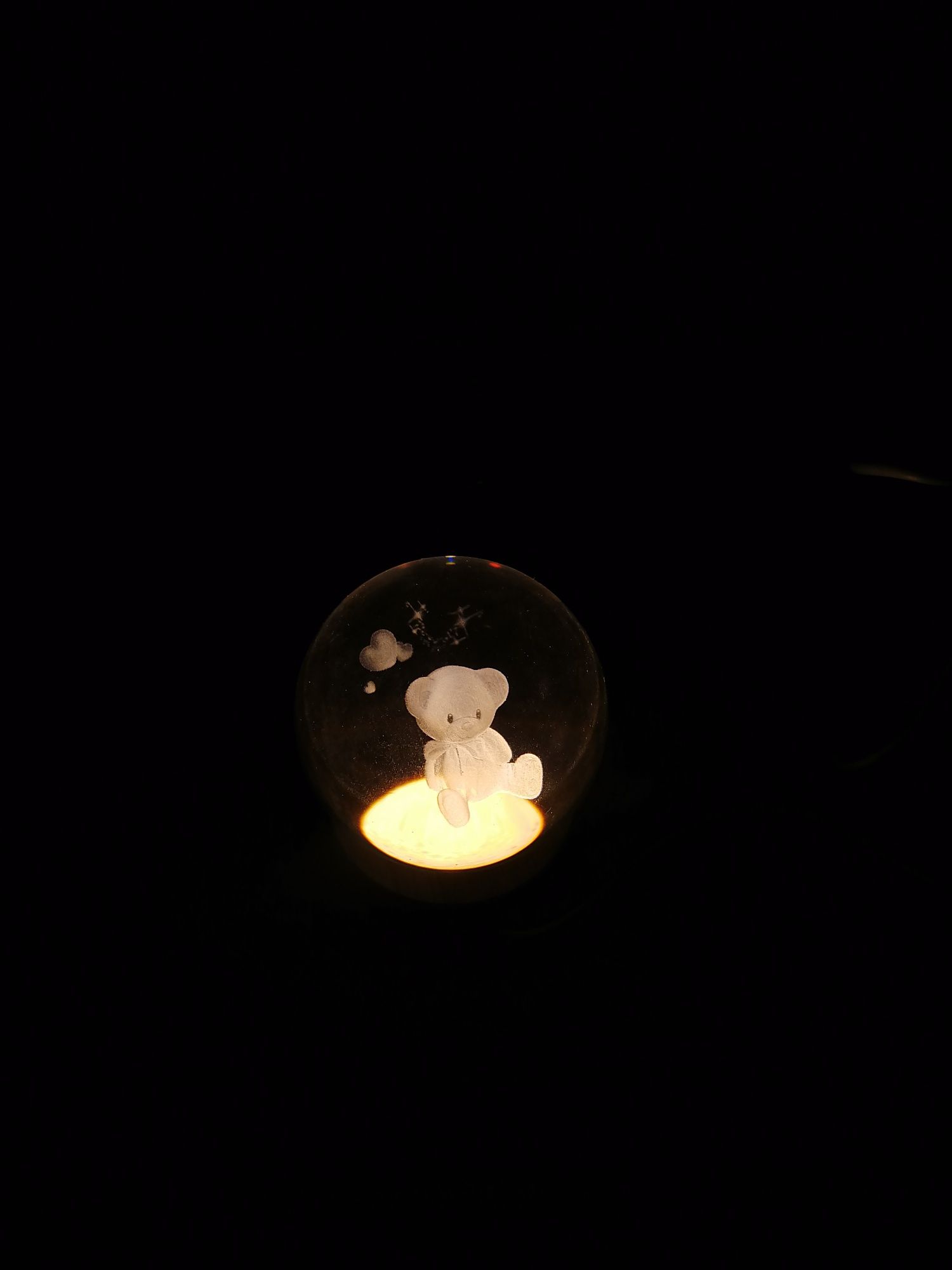 Lampa kristal koptok
