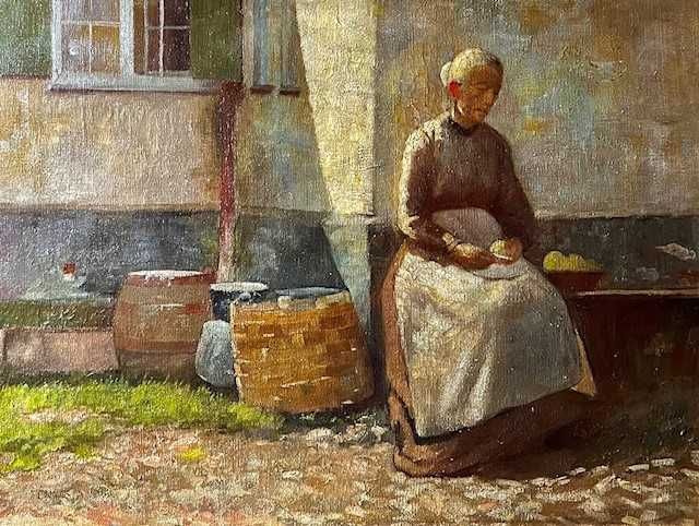 Tablou F Foarte vechi, semnat FENYES ADOLF (1867–1945), ul/pz, 80x60cm