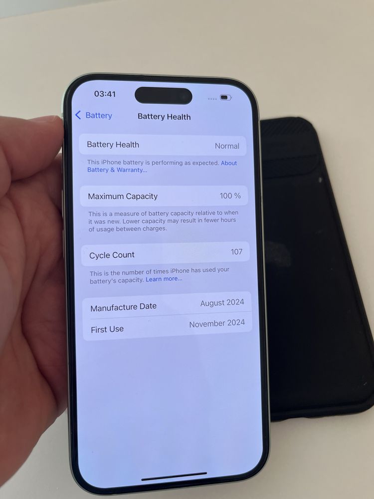 Iphone 15 128GB 100% bat